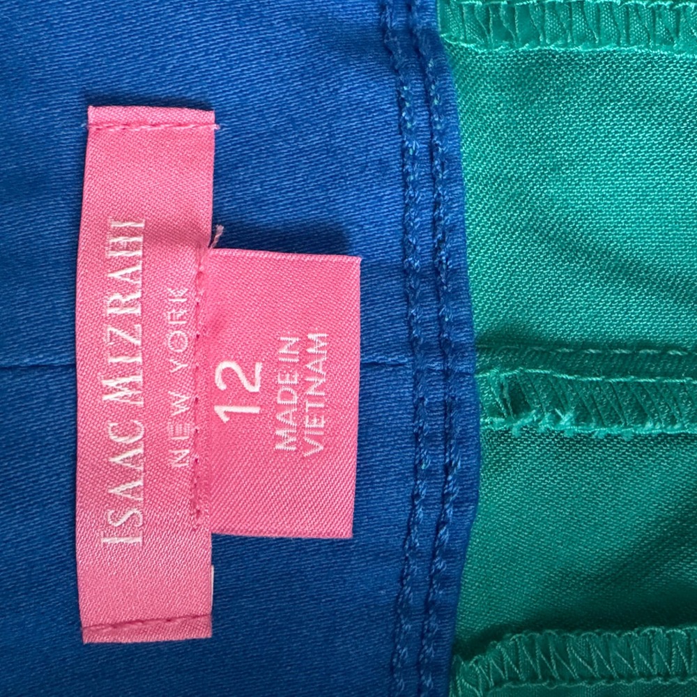 Isaac Mizrahi New York‎ Shorts 12 Teal Green Scalloped Hem - Picture 3 of 5